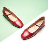 Square Toe Block Heel Mary Jane (Felicia MJ)