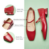 Square Toe Block Heel Mary Jane (Felicia MJ)