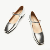 Square Toe Block Heel Mary Jane (Felicia MJ)