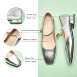 Square Toe Block Heel Mary Jane (Felicia MJ)