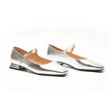 Square Toe Block Heel Mary Jane (Felicia MJ)