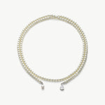 Long Pearl Necklace, an effortlessly elegant piece featuring a strand of lustrous pearls that delicately drape for a timeless and sophisticated look, perfect for adding a touch of class to any outfit.