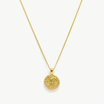 Gold Hammered Disc Pendant Necklace, a symbol of artisanal elegance, featuring a handcrafted gold hammered disc pendant on a delicate chain, adding a touch of handmade charm and sophistication to your neckline