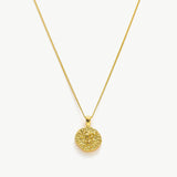 Gold Hammered Disc Pendant Necklace, a symbol of artisanal elegance, featuring a handcrafted gold hammered disc pendant on a delicate chain, adding a touch of handmade charm and sophistication to your neckline