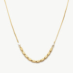 Pearl Chain Necklace, a timeless piece featuring a delicate chain adorned with lustrous pearls, adding a touch of elegance and sophistication to your neckline