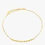 Pearl Chain Necklace, a radiant pearl charm captured in a delicate chain, creating a stylish and timeless accessory to elevate your ensemble