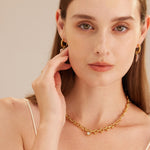 Gold Heart Diamond Necklace, exuding golden elegance, this necklace showcases intricately designed heart motifs adorned with diamonds, adding a touch of glamour and sophistication to your neckline