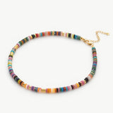 Multi Shell Necklace, an elegant twist on seaside charm, this necklace showcases a mix of shells arranged in a sophisticated manner, creating a versatile accessory for any occasion