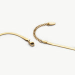 Snake Chain Necklace, showcasing the beauty of modern design, this necklace features a sleek and streamlined serpent chain that adds a contemporary edge to your style.