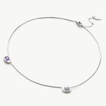 Platinum Sapphire Crystal Drop Pendant Necklace, making a deep blue statement, this necklace features a stunning sapphire crystal drop on a delicate platinum chain, adding a pop of color and modernity to your look