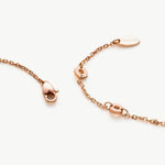 Rose Gold Crystal Dew Necklace in Red, showcasing vivid red elegance, this necklace features a red crystal dew pendant on a delicate rose gold chain, creating a versatile and chic accessory for any outfit