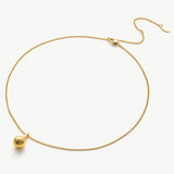 Sphere Pendant Necklace, a versatile simplicity to elevate your style, featuring a minimalist sphere pendant on a delicate chain, adding a touch of understated charm to your neckline
