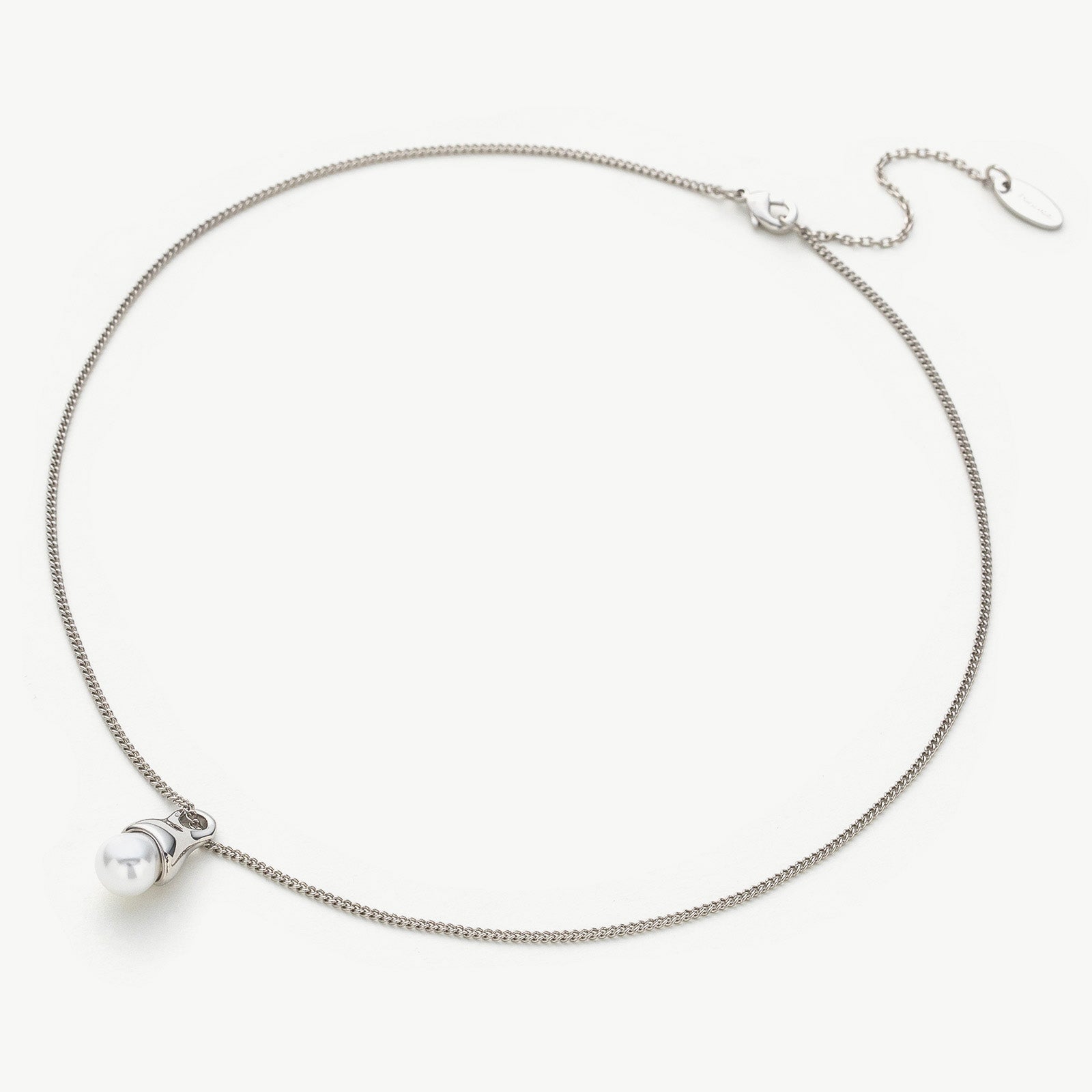 Platinum Pearl Drop Pendant Necklace, exuding luxurious platinum sparkle, this necklace features a dazzling pearl drop pendant in a shimmering platinum shade