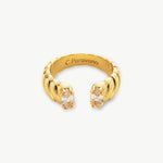 Pure White Radiance: Open Ring with a lustrous white pearl, offering a touch of effortless elegance to your ensemble.