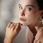 Pearl Stacking Ring, a versatile and refined choice for adding a hint of glamour to any ensemble