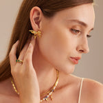 erdant Elegance: Green Gemstone Open Ring featuring a captivating pearl, a symbol of renewal and sophistication