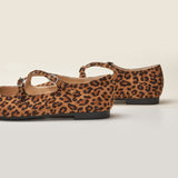 Cross-Strap Mary Jane (Emma)Leopard (SALE)