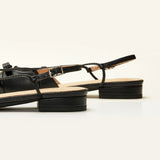 Bow Almond Toe Slingback Flats(Lena F)