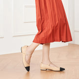 Almond-Toe Two-Tone Mary Jane (Lena)(SALE)