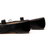 Almond-Toe Ballet Velvet Flats (Liora)