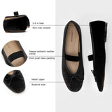 Almond-Toe Ballet Velvet Flats (Liora)