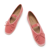 Almond-Toe Ballet Velvet Flats (Liora)