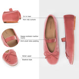 Almond-Toe Ballet Velvet Flats (Liora)