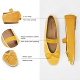 Almond-Toe Ballet Velvet Flats (Liora)