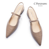 Pointed Toe Slingback Flats (Freya)（SALE）