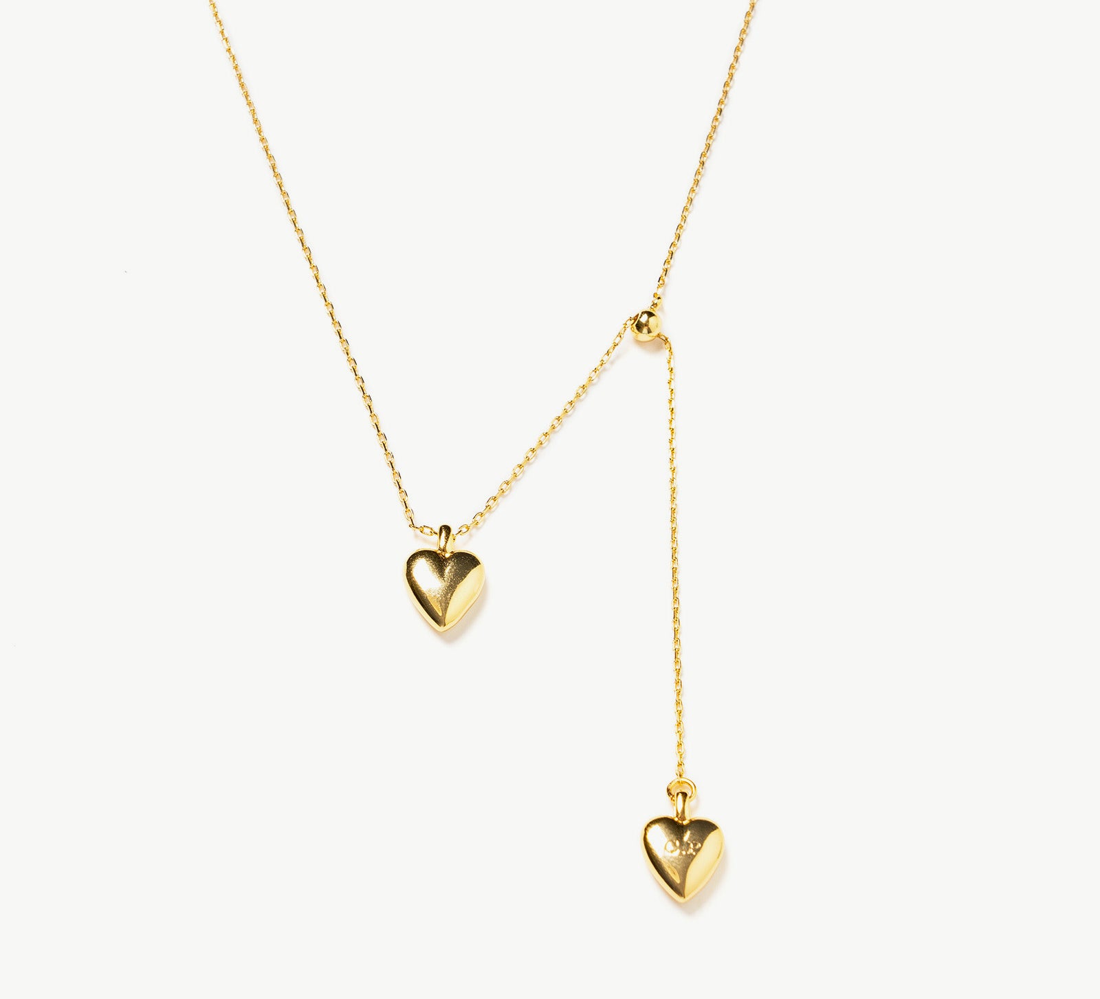 Double Heart Pendent Necklace