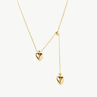 Double Heart Pendent Necklace