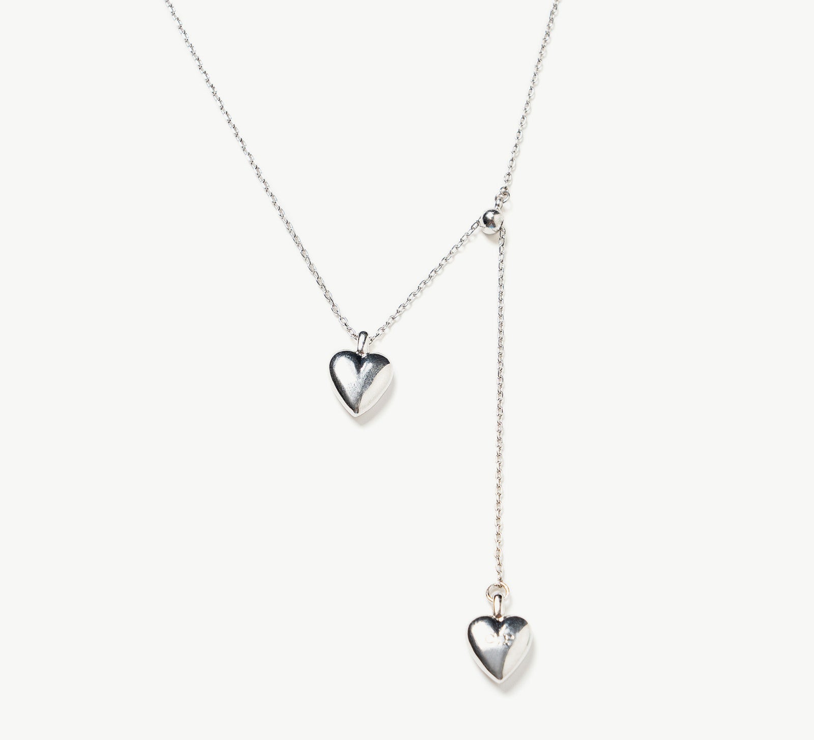 Double Heart Pendent Necklace