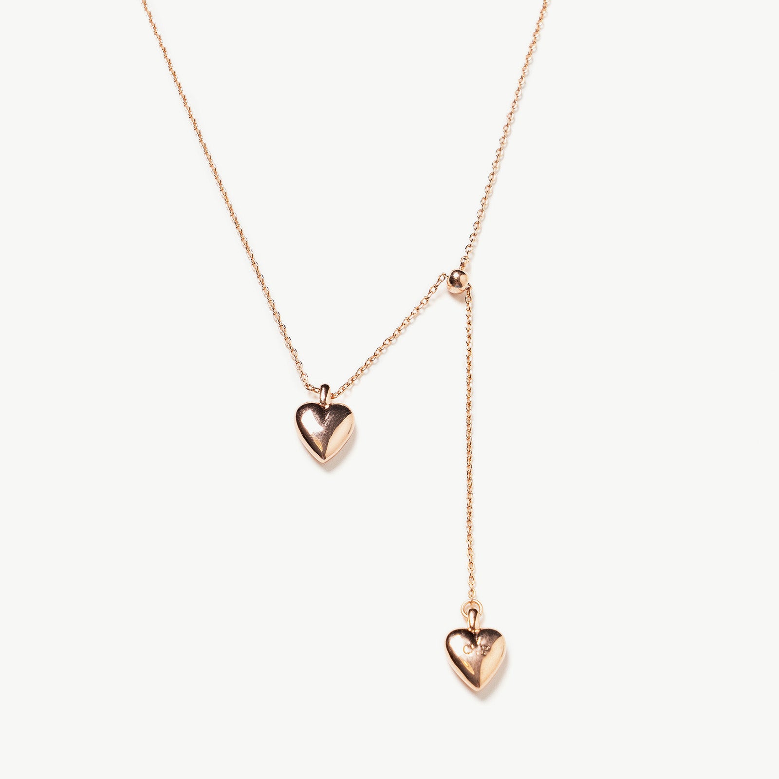 Double Heart Pendent Necklace