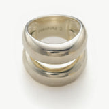 Classic Elegance: Vintage Silver-Plated Ring Set"