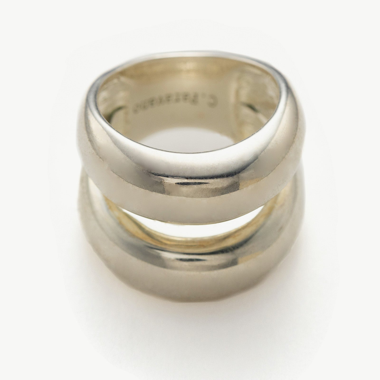 Classic Elegance: Vintage Silver-Plated Ring Set"
