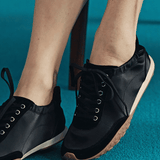 Suede Satin Ballet Sneakers (Urban Satin)