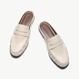 Ruched Loafer Mules (Soho Wax)