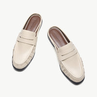 Ruched Loafer Mules (Soho Wax)