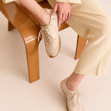 Suede Satin Ballet Sneakers (Urban Satin)