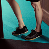Suede Satin Ballet Sneakers (Urban Satin)