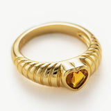 Heart Gemstone Ring