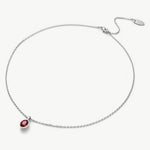 Agate Pendant Necklace in Ruby, a deep ruby charm captured in an agate pendant, creating a stylish and timeless accessory to add a pop of color to your ensemble