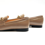 Gold Bit Round Toe Loafers (Loraine)
