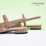 Pointed Toe Slingback Flats (Freya)（SALE）