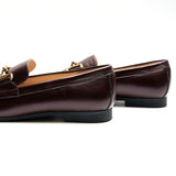 Gold Bit Round Toe Loafers (Loraine)