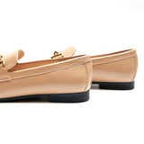 Gold Bit Round Toe Loafers (Loraine)