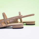 Pointed Toe Slingback Flats (Freya)（SALE）