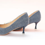 Metal Tie Kitten Heel Pumps (Olivia)