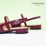 Pointed Toe Slingback Flats (Freya)（SALE）