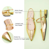 Pointed Toe Slingback Flats (Freya)